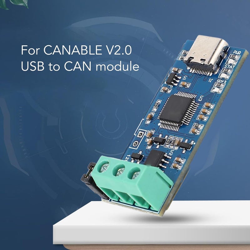 Wal front USB to CAN Module Type C Power Supply Converter Adapter for CAN 2.0A/2.0B/FD Protocol Bus Analyzer V2.0 With LED Indicator - High Performance - Image 3